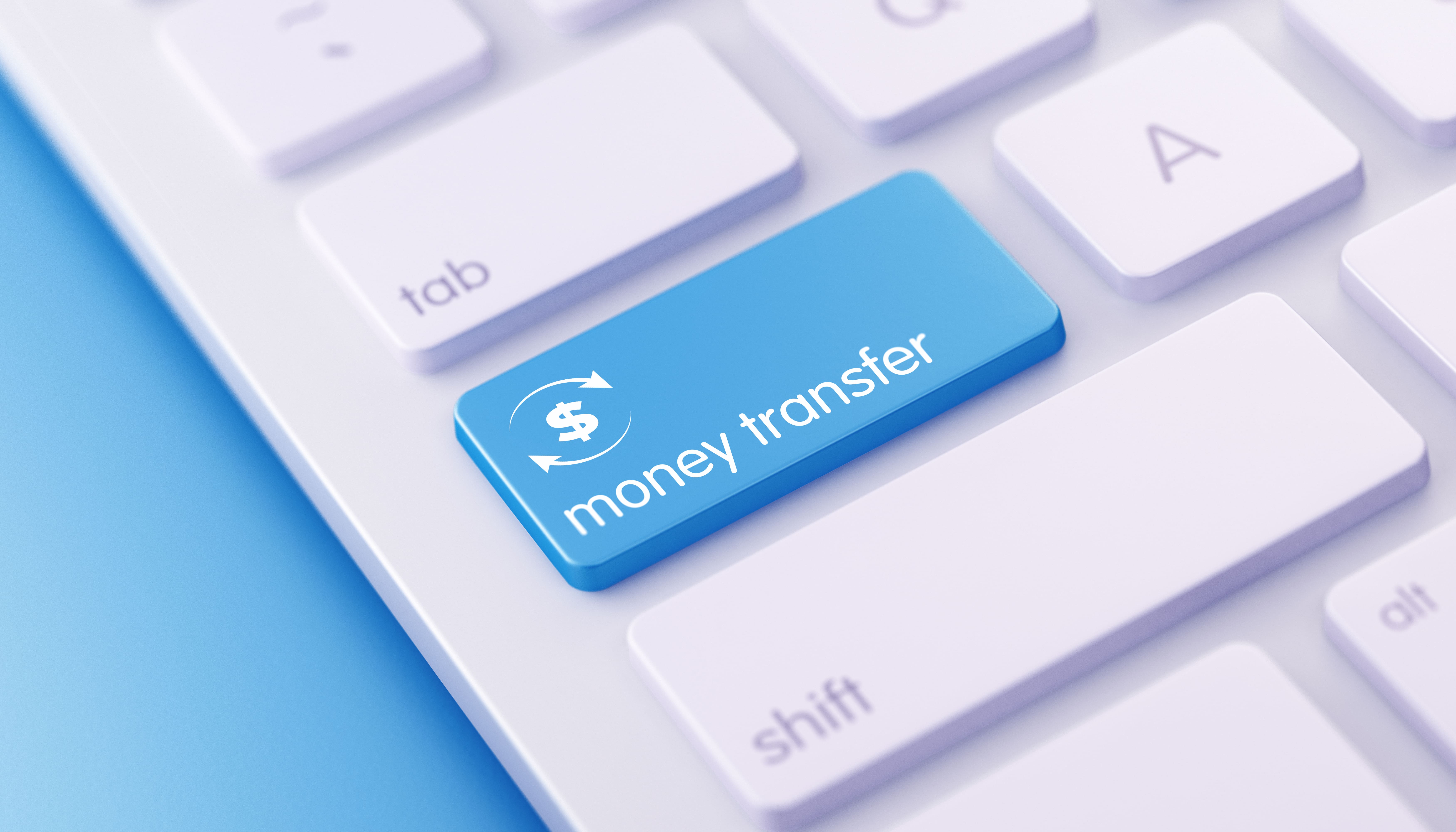 Online store money transfer